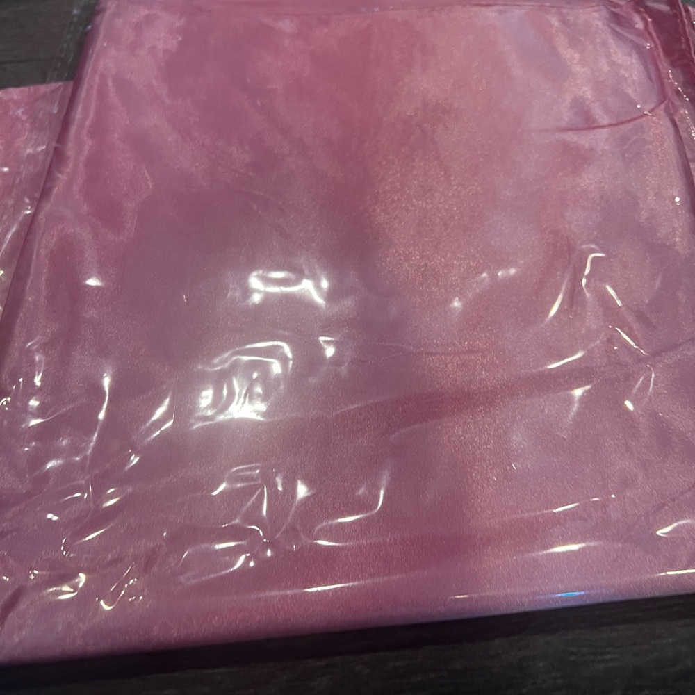 Pink Satin Scarf Wrap - Women Accessories 35”
